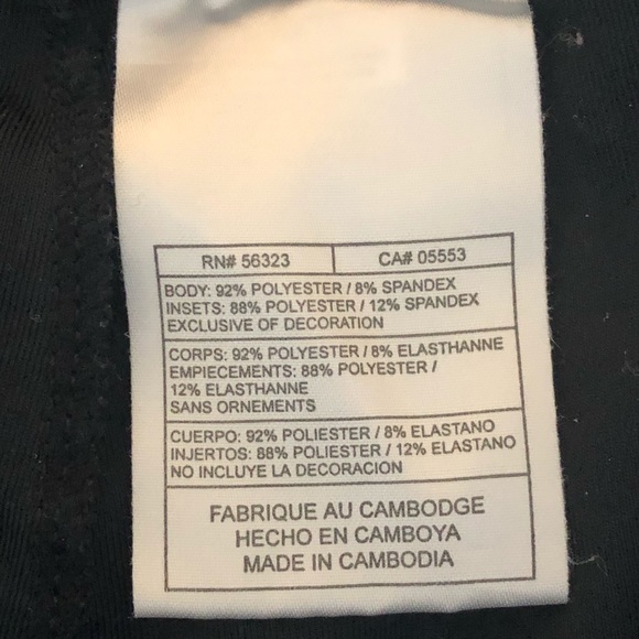 Nike Cropped Black Leggings with White Stripes - Picture 6 of 6